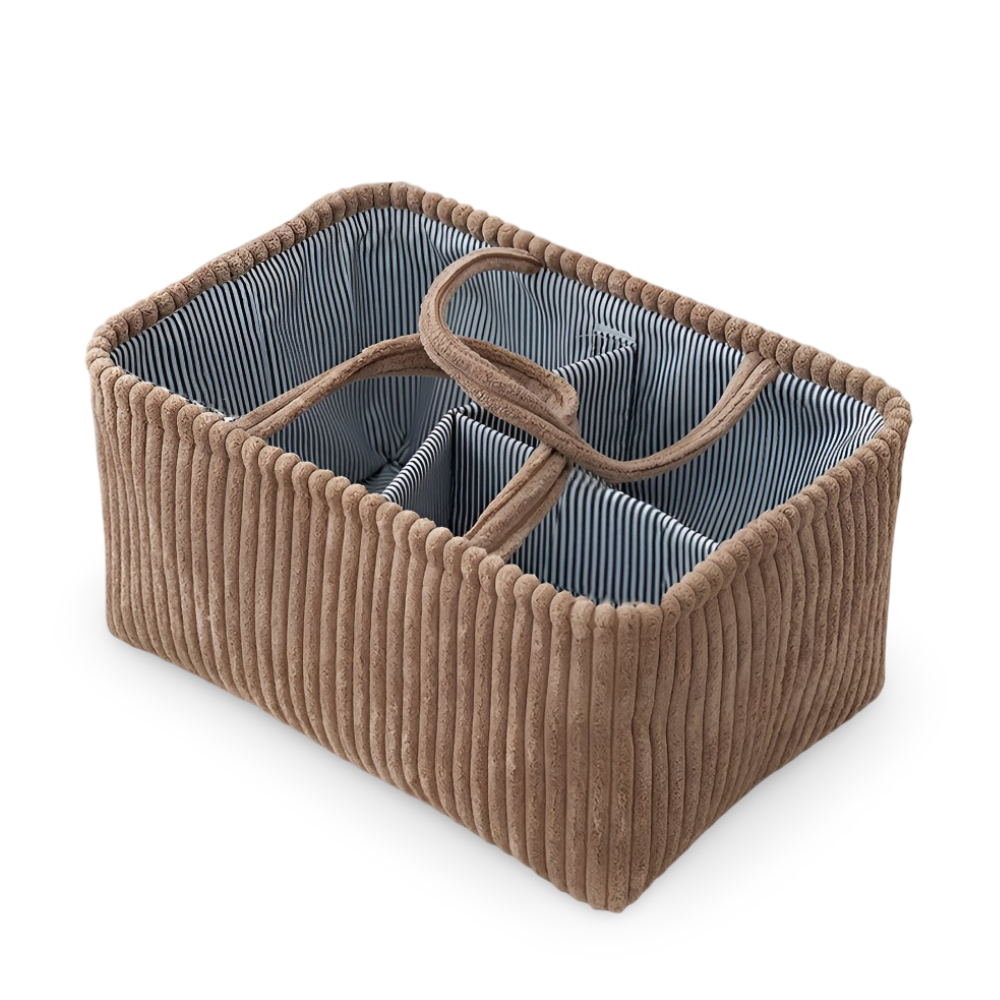 Panier de rangement avec compartiments pour couches et articles pour bébé