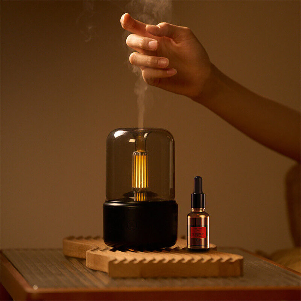 Diffuseur d'Arome Portable Nébuliseur Huile Essentielle Humidificateur d'Air