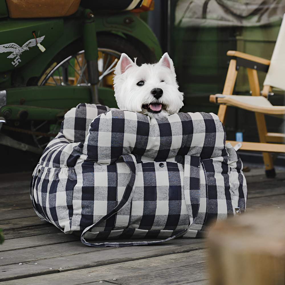 Siège pour Chien Portable pour Voiture - Siège Auto pour Chiens - Lit de Voyage Premium pour Animaux