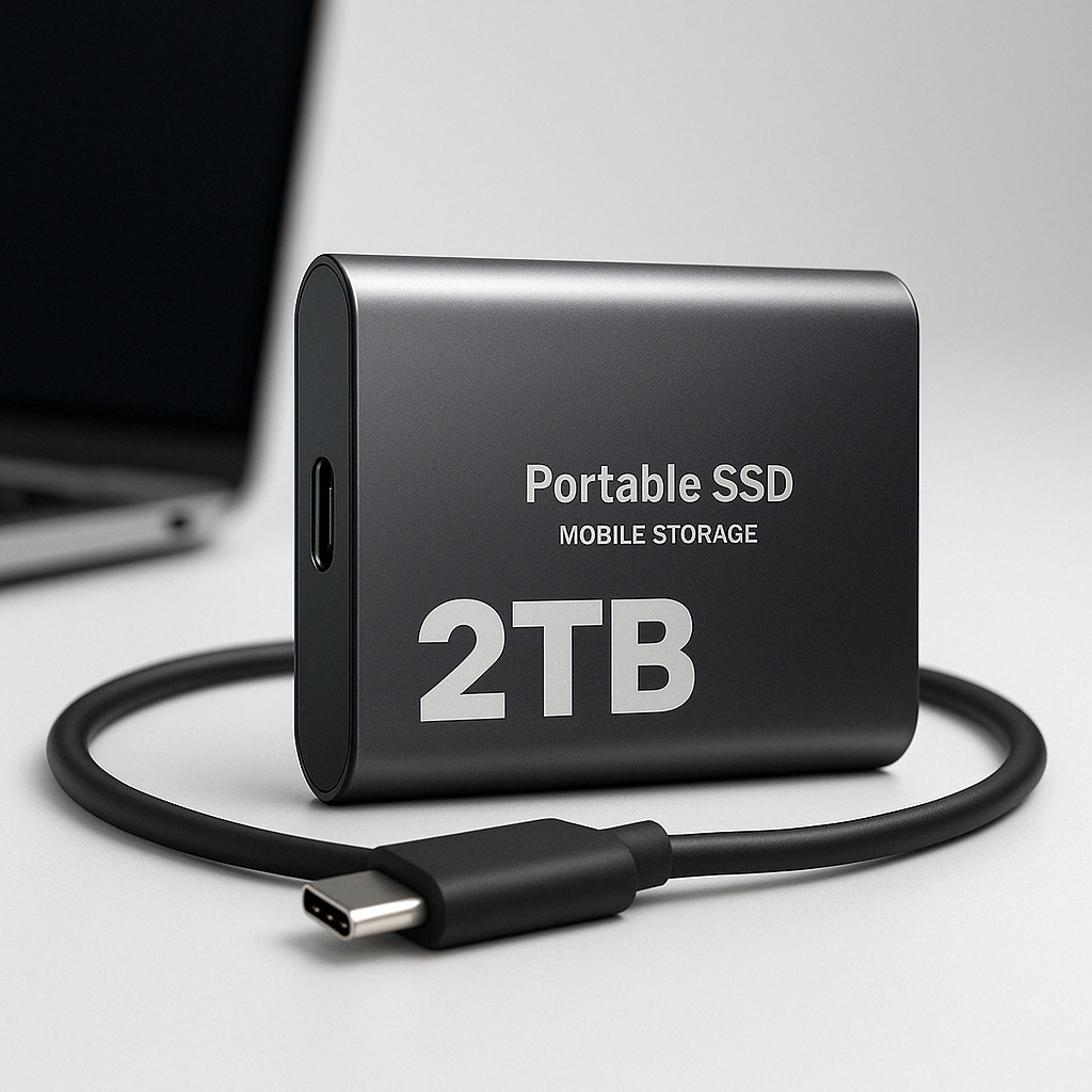 DataSprint SSD Externe 2 To – Stockage USB-C rapide jusqu'à 1050 Mo/s