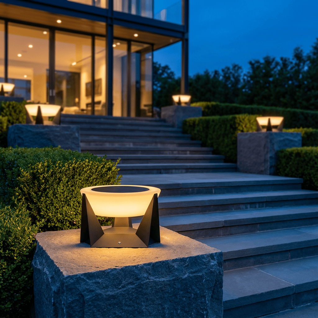 SOLARLUME - Lampe de sol solaire extérieure