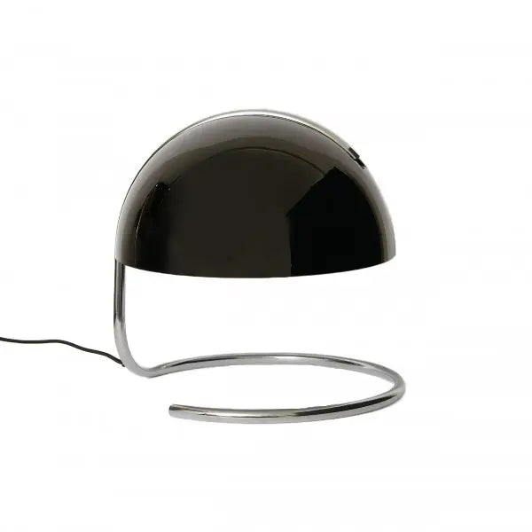 Lampe de table postmoderne en métal et verre