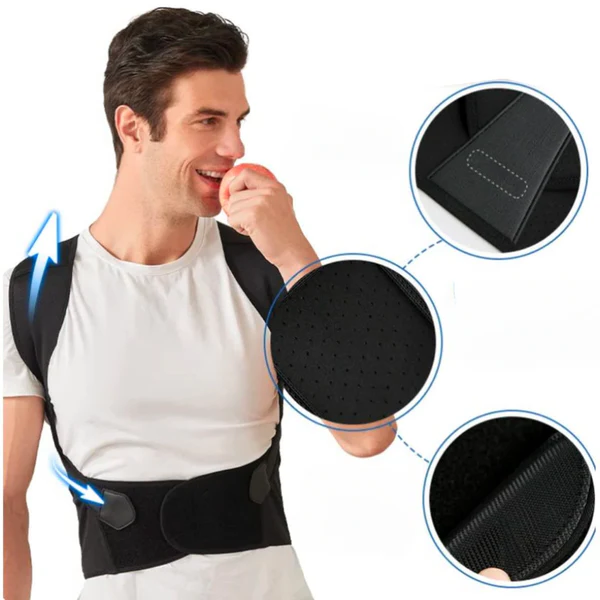 POSTURELIFT – Ceinture de soutien lombaire réglable pour un soutien et un confort quotidien de la posture
