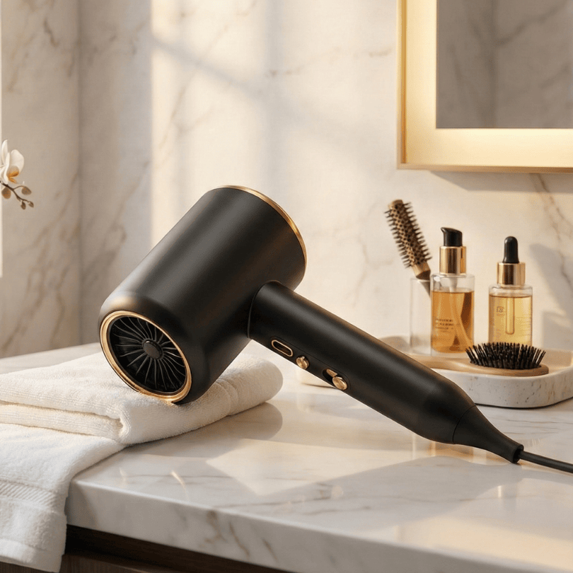 IONBLAST - Sèche-cheveux professionnel 2400W pour un coiffage lisse et un séchage rapide