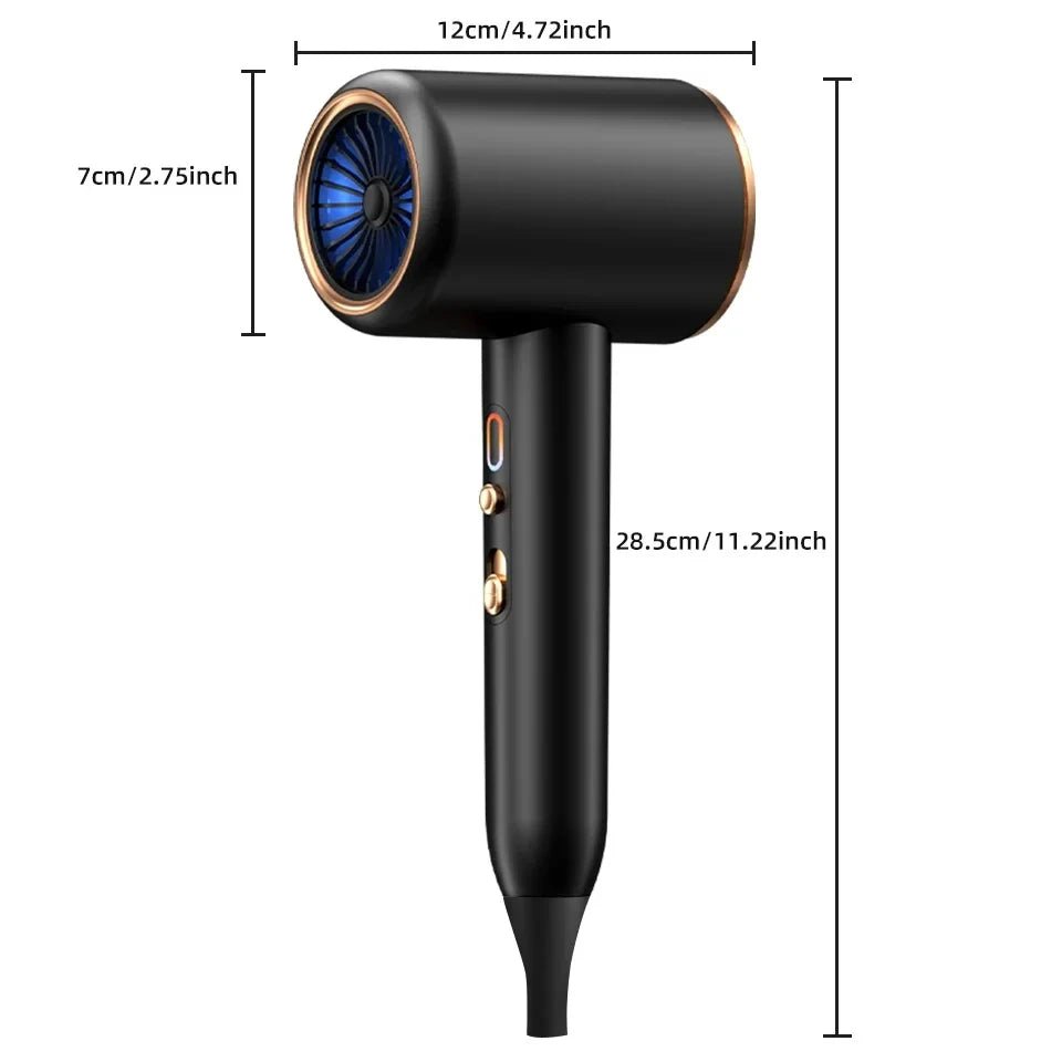 IONBLAST - Sèche-cheveux professionnel 2400W, coiffage lisse et séchage rapide
