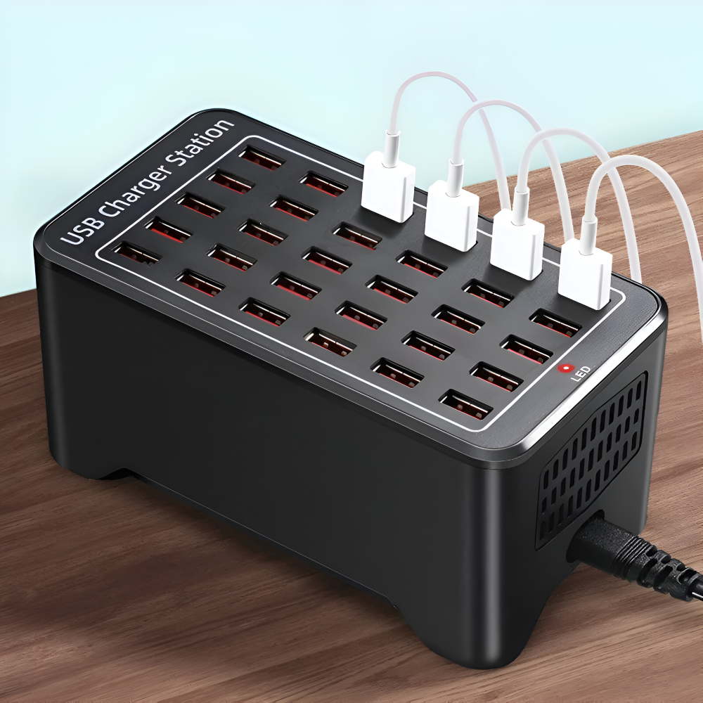 PowerPort Pro - Station de charge Multi-USB universelle avec jusqu'à 30 connexions