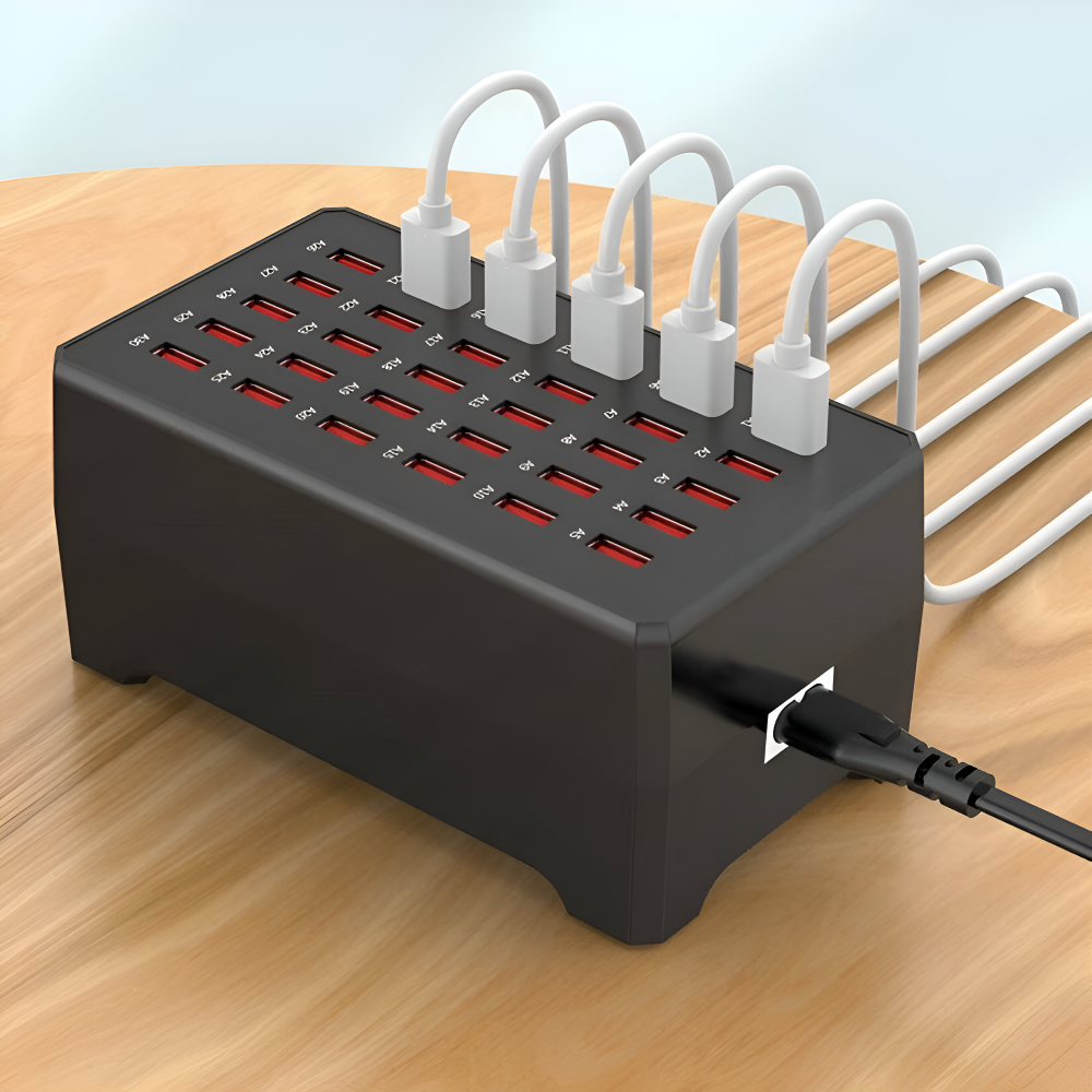 PowerPort Pro - Station de charge Multi-USB universelle avec jusqu'à 30 connexions