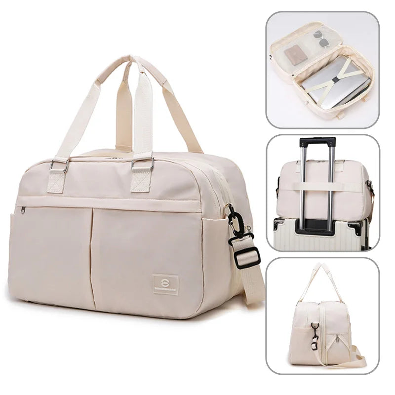 Valise Pratique Extensible - Grande Valise de Week-end pour Femmes pour un Rangement Organisé
