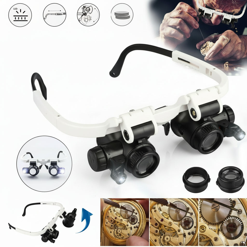 FOCUSMASTER - Loupe à bandeau multi-objectifs avec lumière LED intégrée