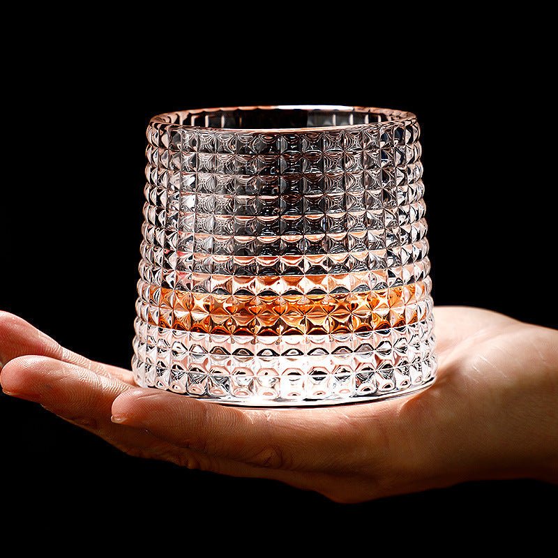 SPINSPIRIT – Ensemble de Verres à Whisky en Cristal Rotatif