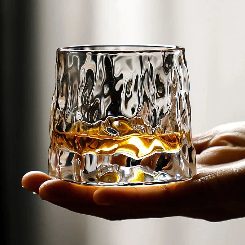 SPINSPIRIT – Ensemble de Verres à Whisky en Cristal Rotatif