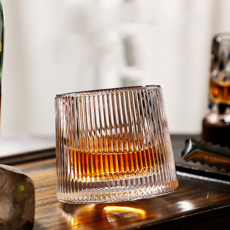 SPINSPIRIT – Ensemble de Verres à Whisky en Cristal Rotatif