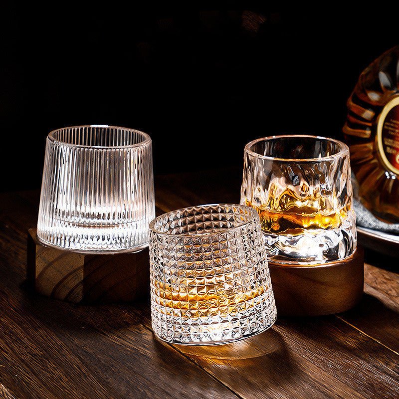SPINSPIRIT – Ensemble de Verres à Whisky en Cristal Rotatif