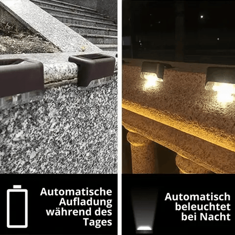 6+2 GRATUIT | Lampe de jardin solaire | Lampe LED extérieure étanche | Lumière blanc chaud | Éclairage de sécurité & d'ambiance