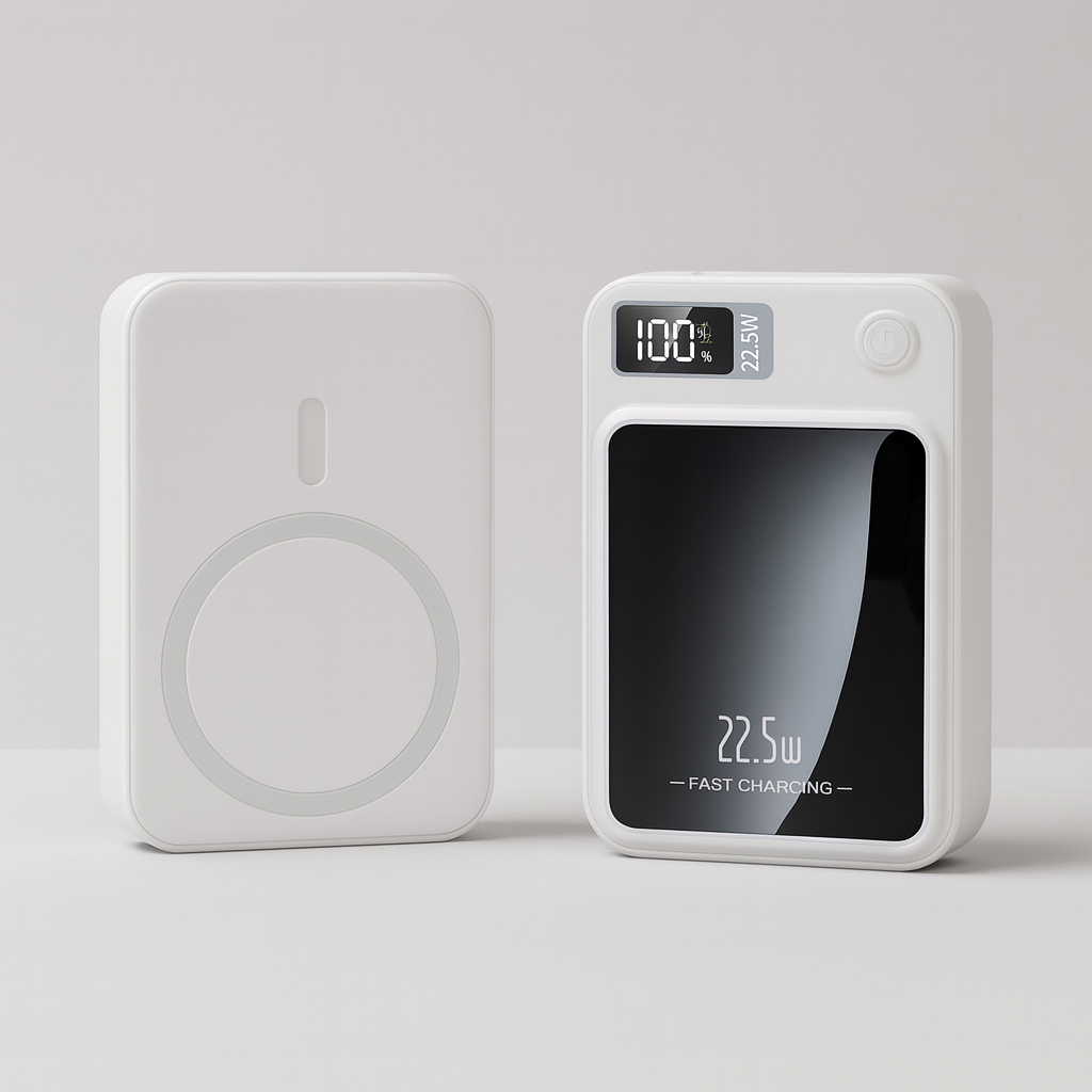 Powerbank Portable 20000mAh avec Charge Rapide 22,5W et Alimentation Sans Fil – Mince et Mobile
