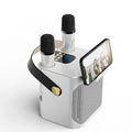 Système de haut-parleurs karaoke portable avec son 360° et deux microphones sans fil – idéal pour les fêtes en intérieur et en extérieur