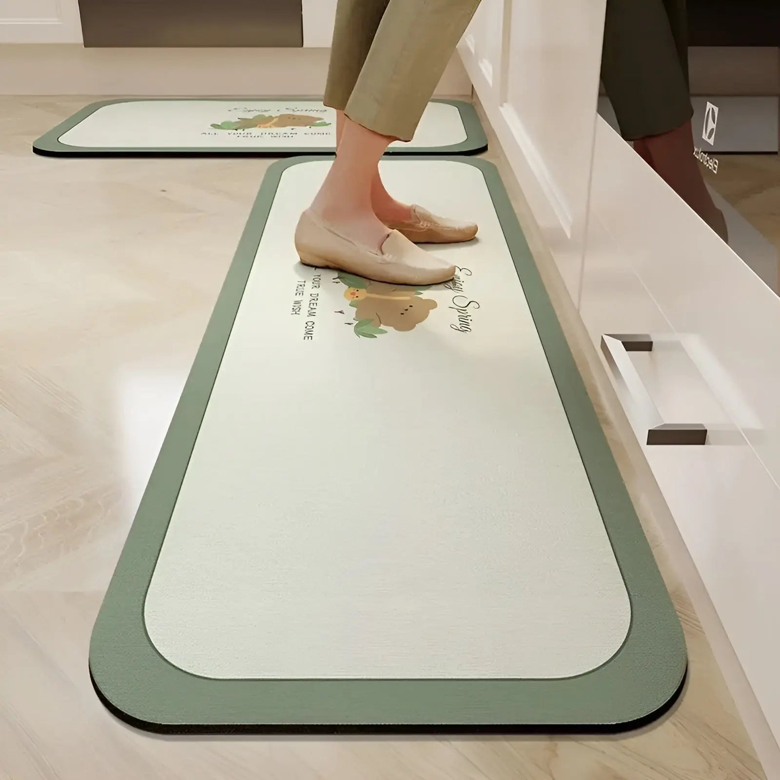 Tapis de cuisine antidérapant super absorbant à séchage rapide - SplashEase