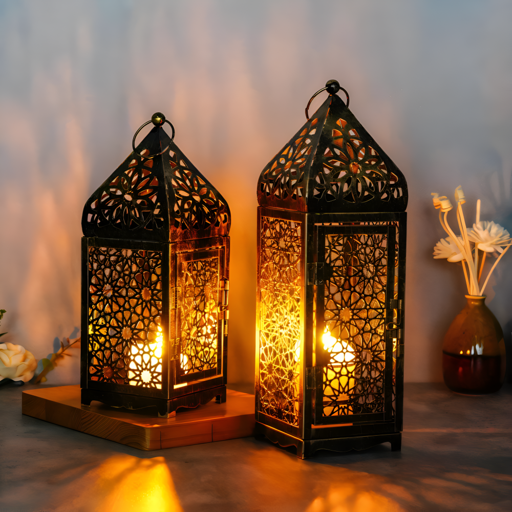 Lanterne Arabesque Spéciale - Lanterne Décorative en Métal