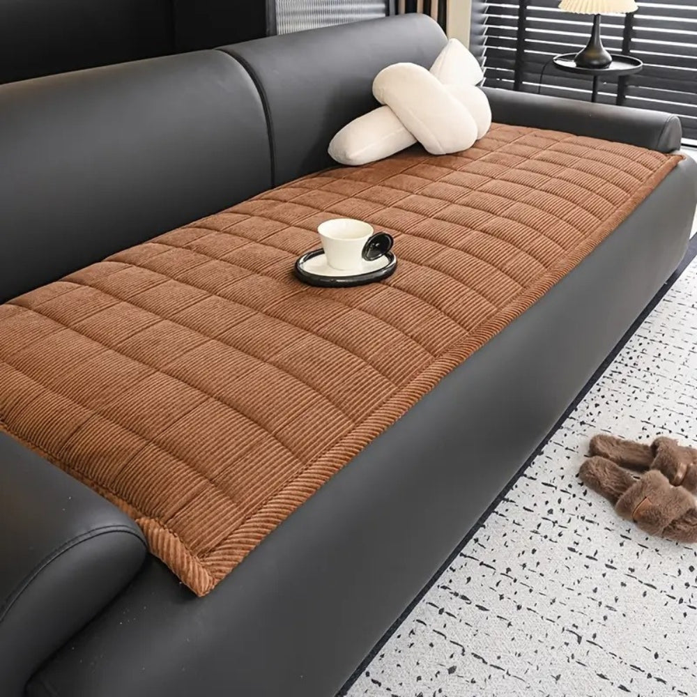 Tapis de Protection de Canapé Matelassé Antidérapant pour Canapé et Sofa