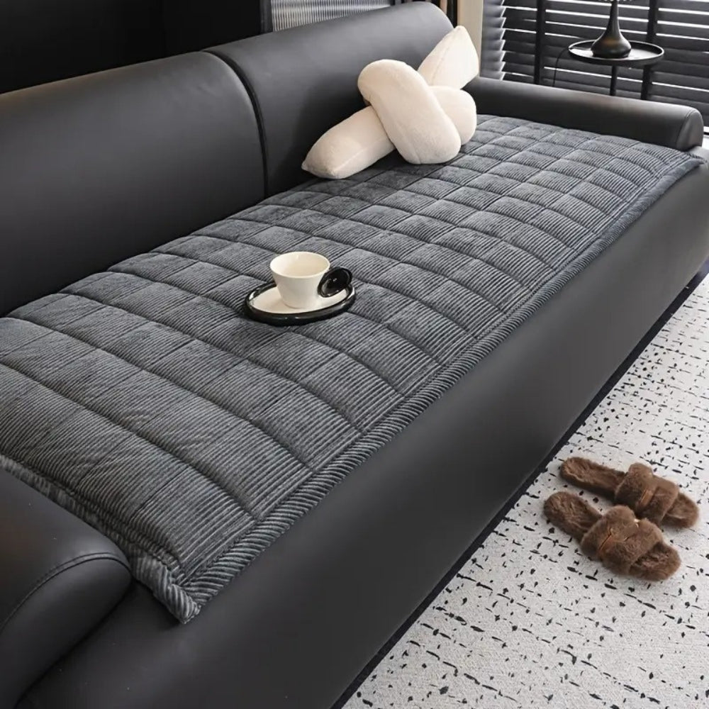 Tapis de Protection de Canapé Matelassé Antidérapant pour Canapé et Sofa