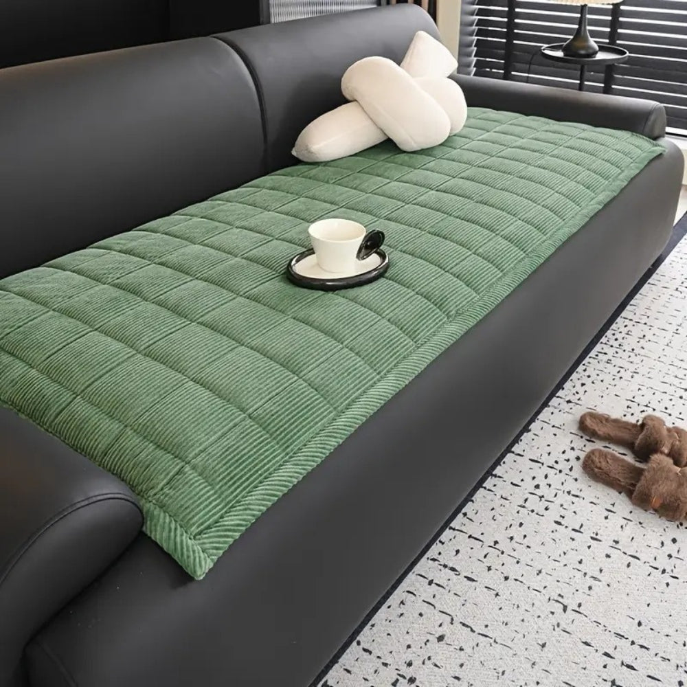 Tapis de Protection de Canapé Matelassé Antidérapant pour Canapé et Sofa