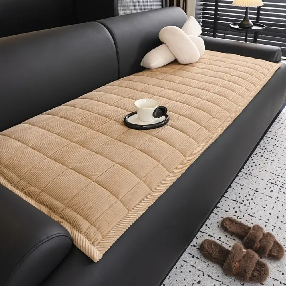 Tapis de Protection de Canapé Matelassé Antidérapant pour Canapé et Sofa