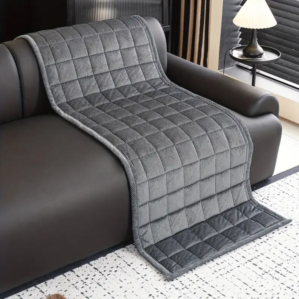 Tapis de Protection de Canapé Matelassé Antidérapant pour Canapé et Sofa