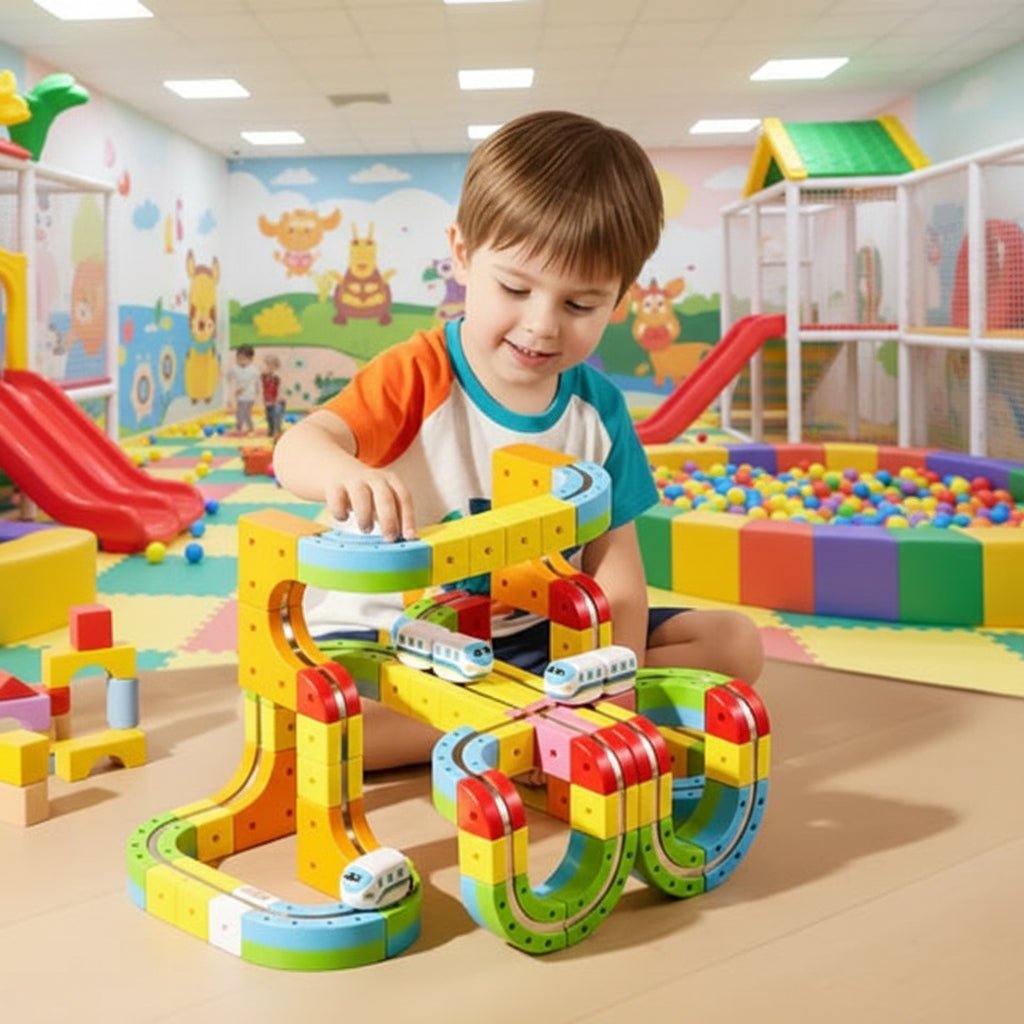 RAILBUILD – Kit de train 3D pour enfants avec locomotive rechargeable