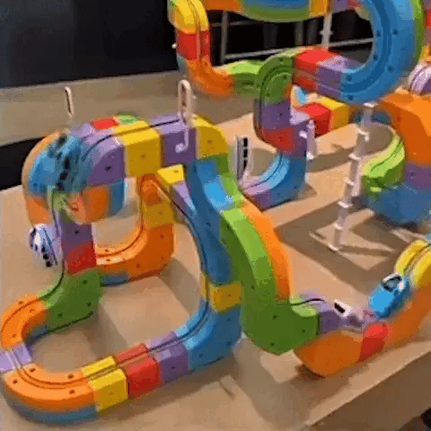 RAILBUILD – Kit de train 3D pour enfants avec locomotive rechargeable