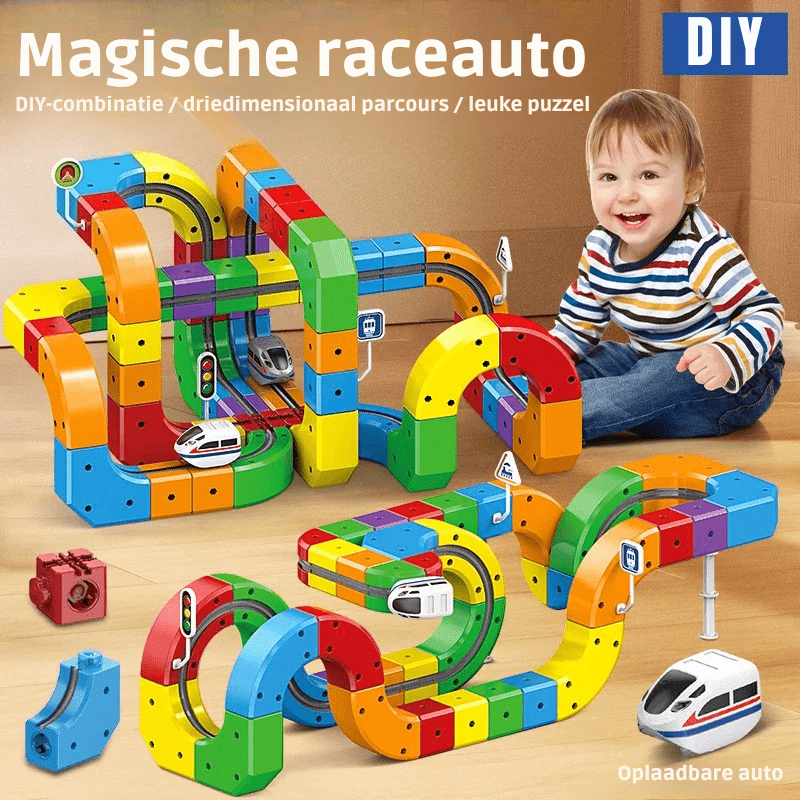 RAILBUILD – Kit de train 3D pour enfants avec locomotive rechargeable