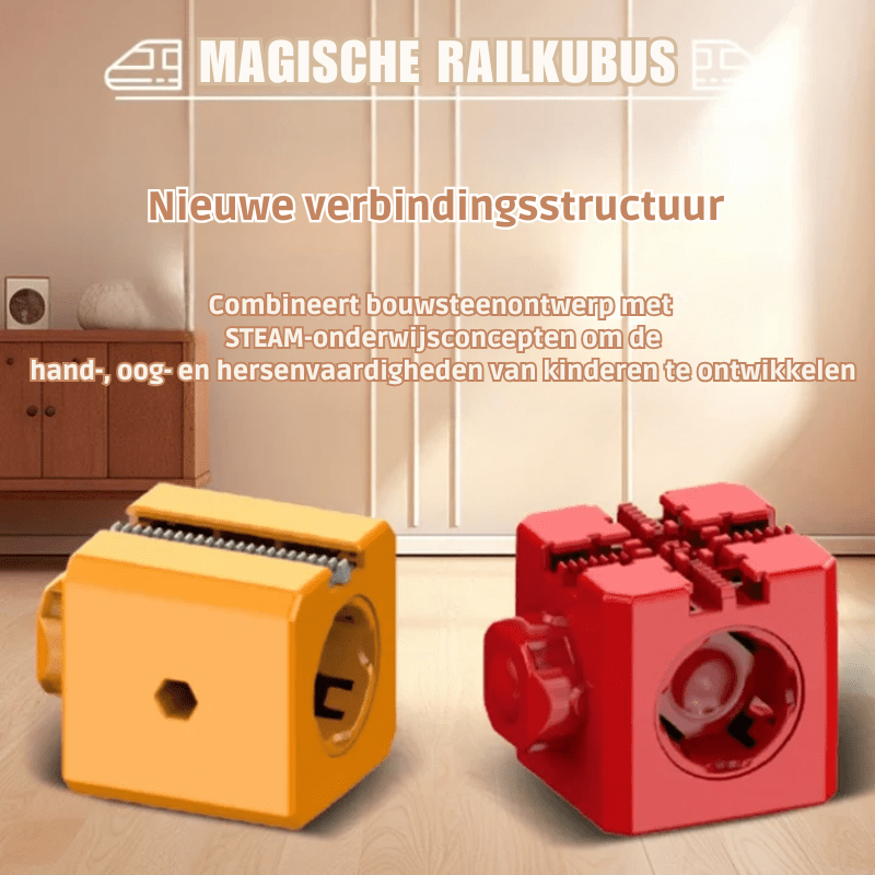 RAILBUILD – Kit de train 3D pour enfants avec locomotive rechargeable