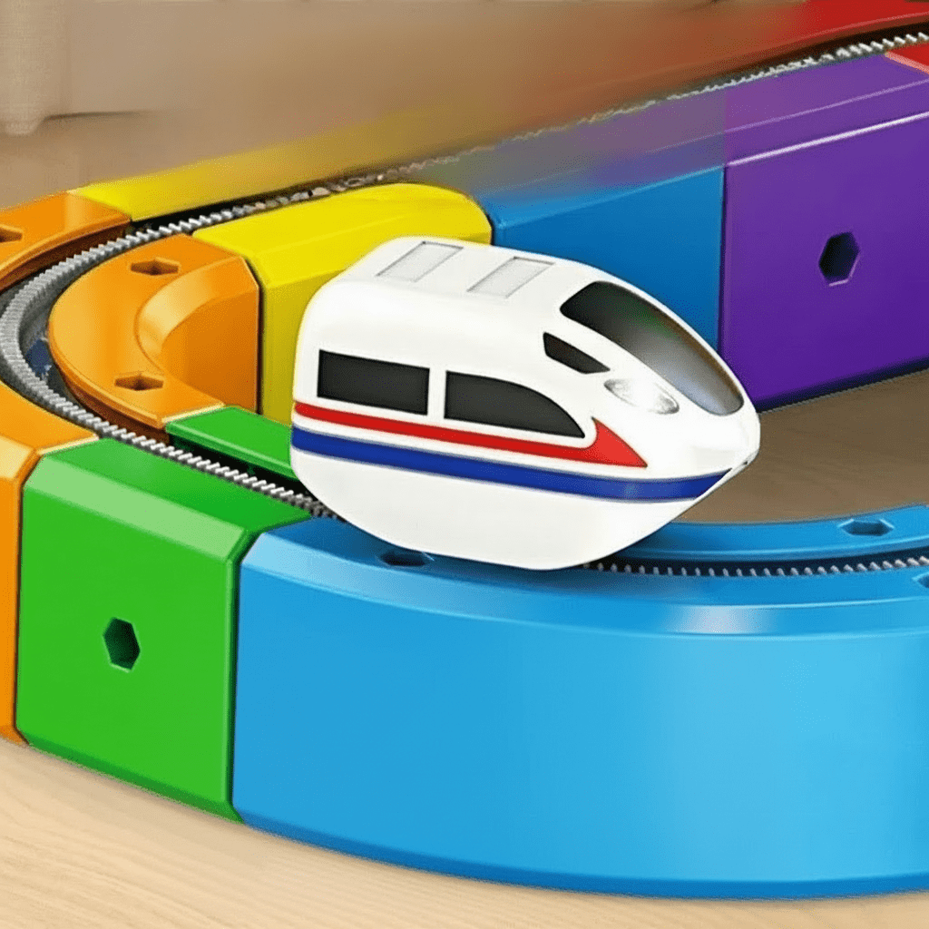 RAILBUILD – Kit de train 3D pour enfants avec locomotive rechargeable