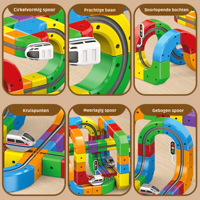 RAILBUILD – Kit de train 3D pour enfants avec locomotive rechargeable