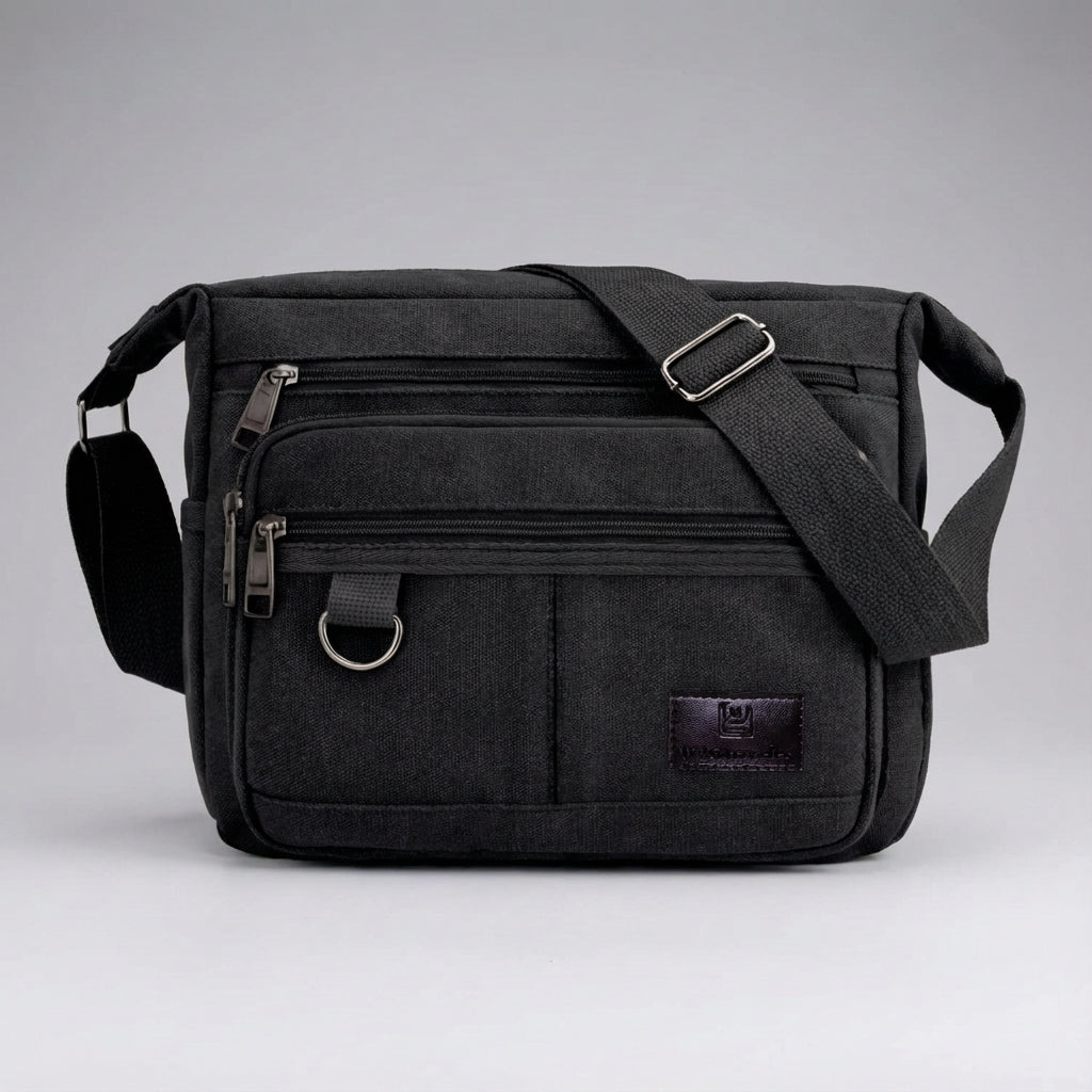 Sac messager RFID bloquant – SecureCanvas