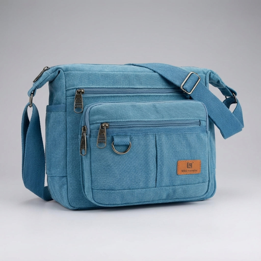Sac messager RFID bloquant – SecureCanvas
