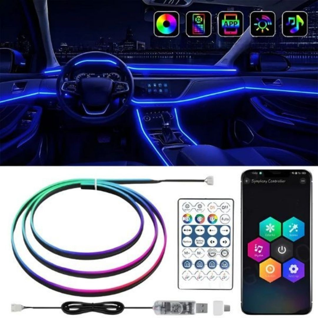 Éclairage LED pour un intérieur de voiture élégant