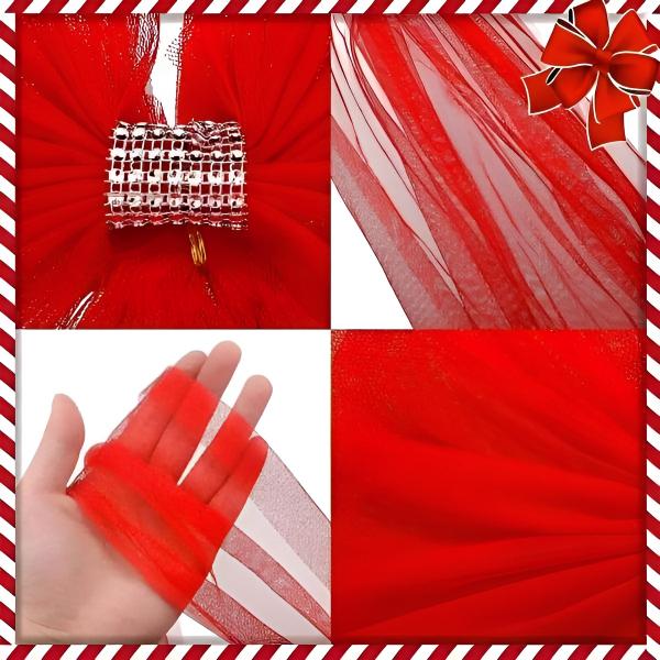 Noeud Rouge Festif - Parfait pour votre Porte