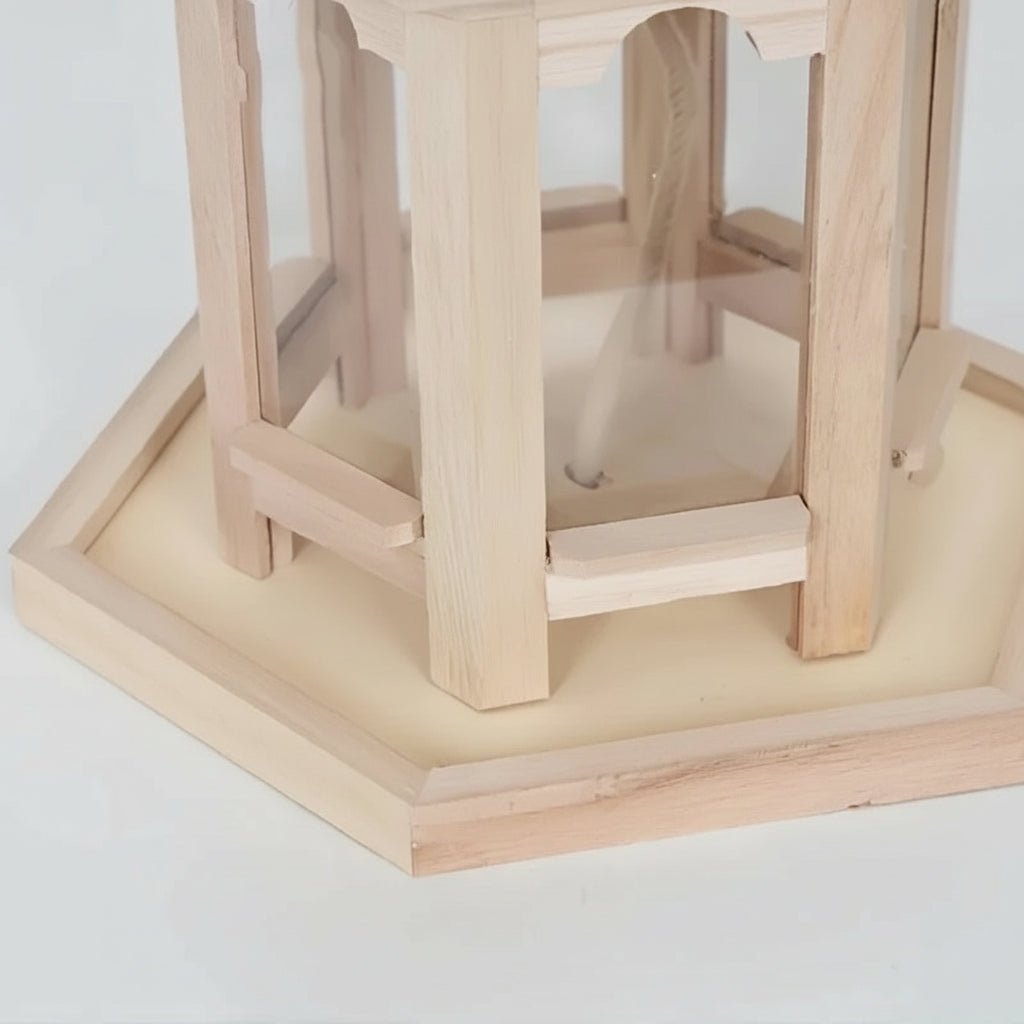 Nourrisseur en bois pour oiseaux, maison suspendue pour graines