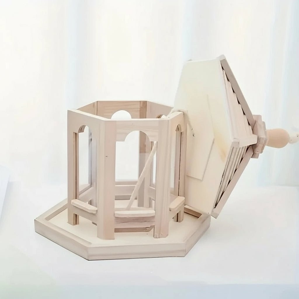 Nourrisseur en bois pour oiseaux, maison suspendue pour graines