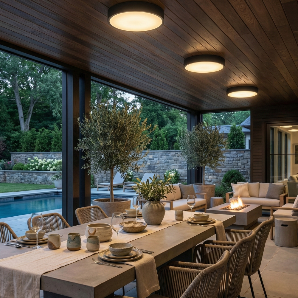 Plafonnier Étanche Monté En Surface IP65 | Luminaire LED Intérieur Extérieur