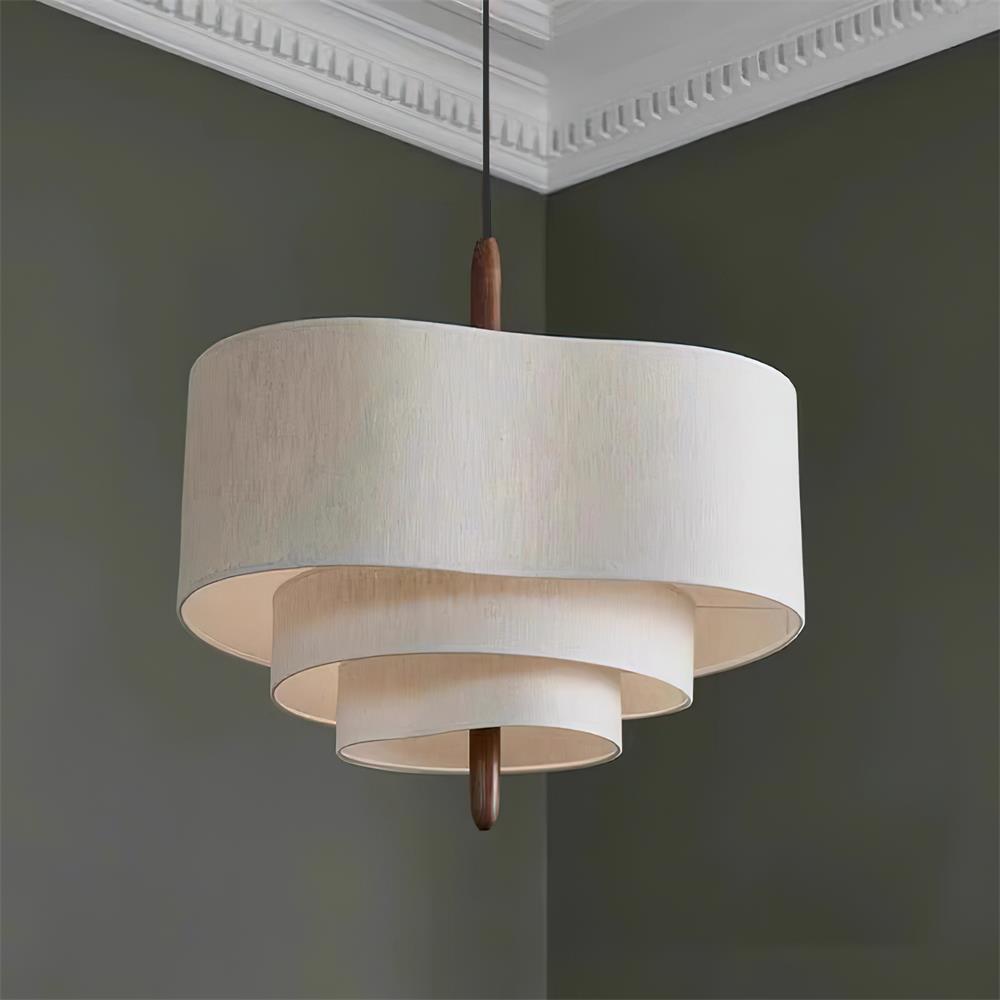 Suspension en tissu à couches ronde