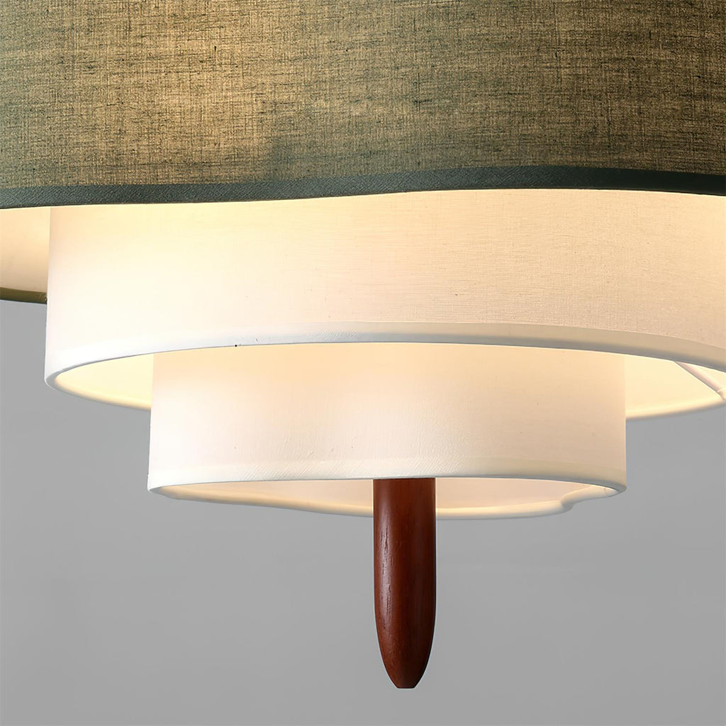 Suspension en tissu à couches ronde