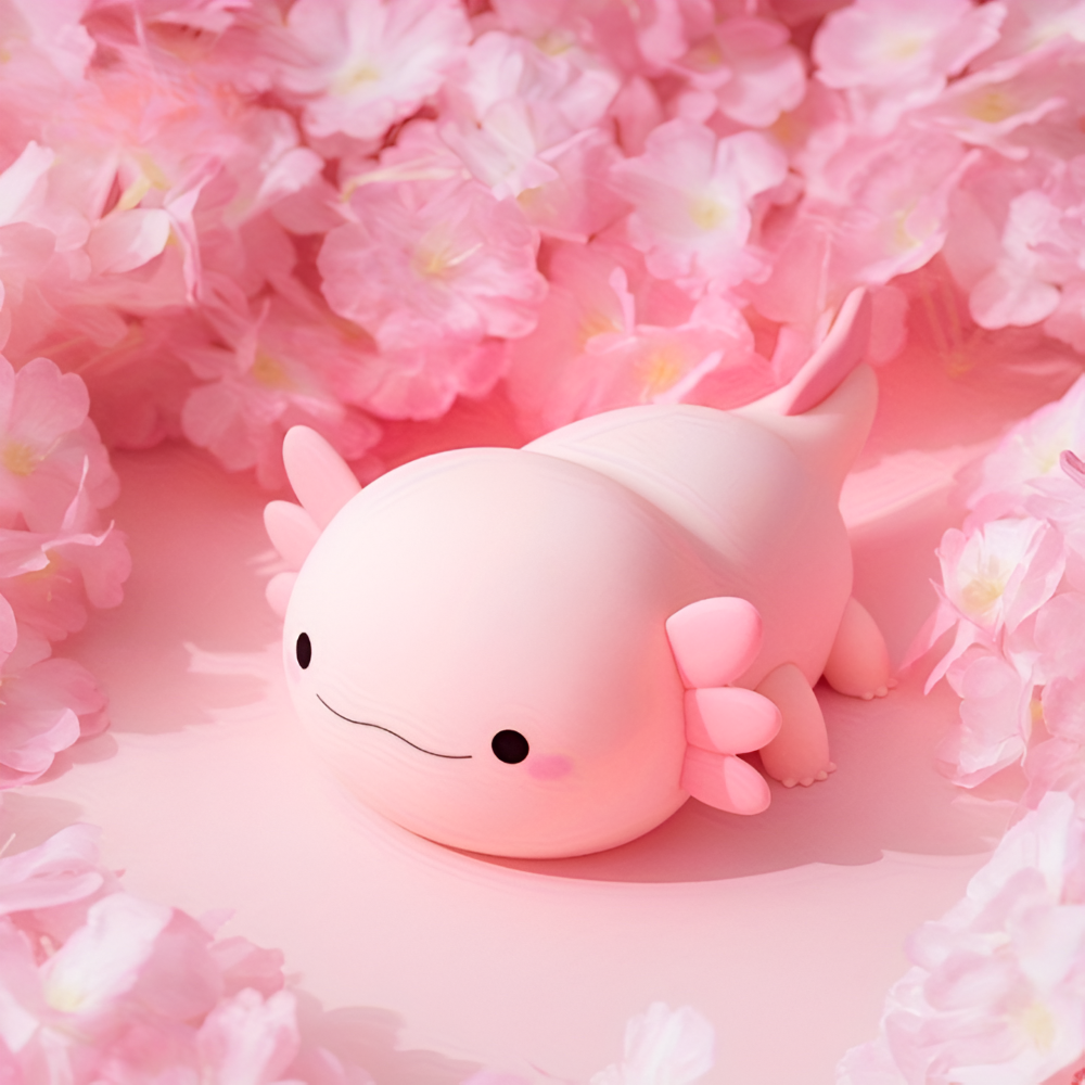 Lampes de Nuit en Silicone Axolotl Rechargeables - Lampe de Nuit Portable pour Enfants