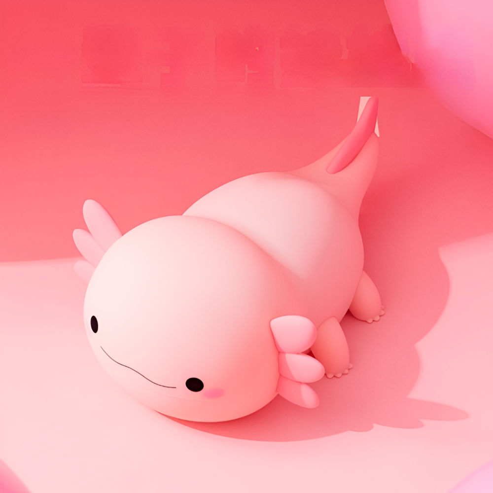 Lampes de Nuit en Silicone Axolotl Rechargeables - Lampe de Nuit Portable pour Enfants