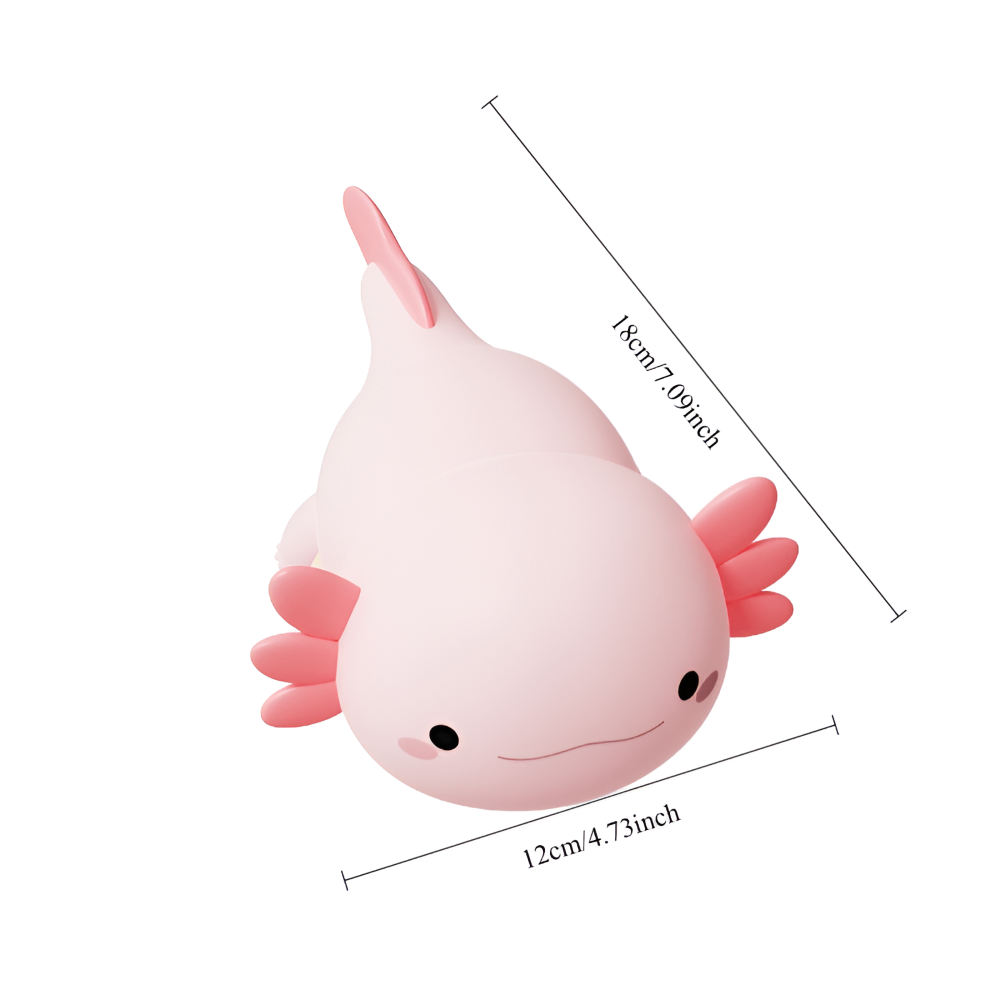 Lampes de Nuit en Silicone Axolotl Rechargeables - Lampe de Nuit Portable pour Enfants