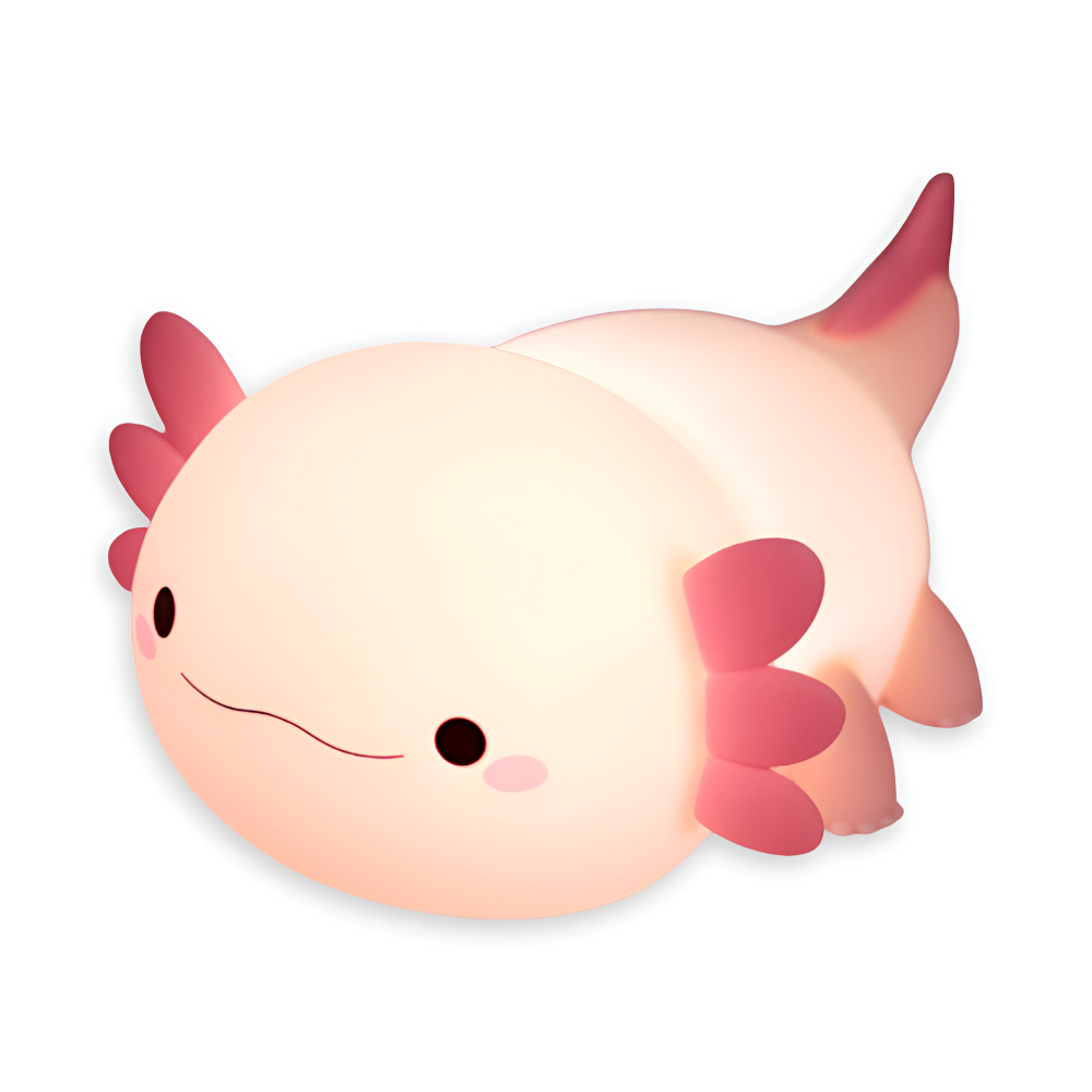 Lampes de Nuit en Silicone Axolotl Rechargeables - Lampe de Nuit Portable pour Enfants