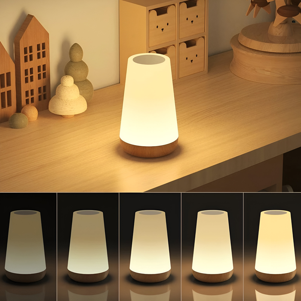 Lampe de Table LED RGB Rechargeable avec Télécommande - 13 Couleurs Changeantes Lampe de Table Sans Fil