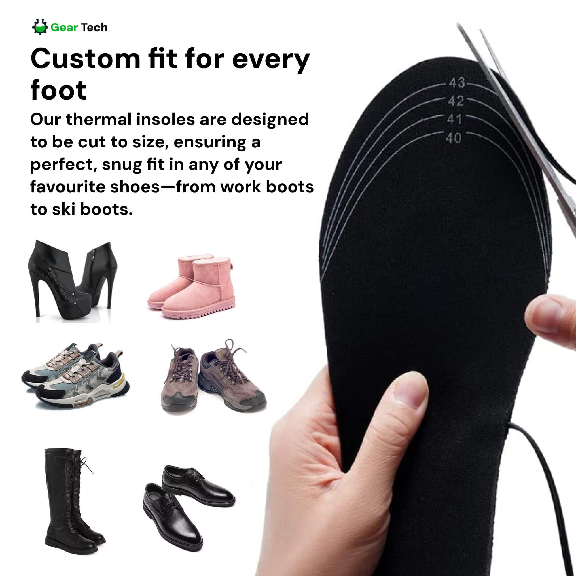 Skanto | semelles chauffantes UK – Meilleures semelles thermiques pour bottes, chaussures de travail et confort hivernal quotidien