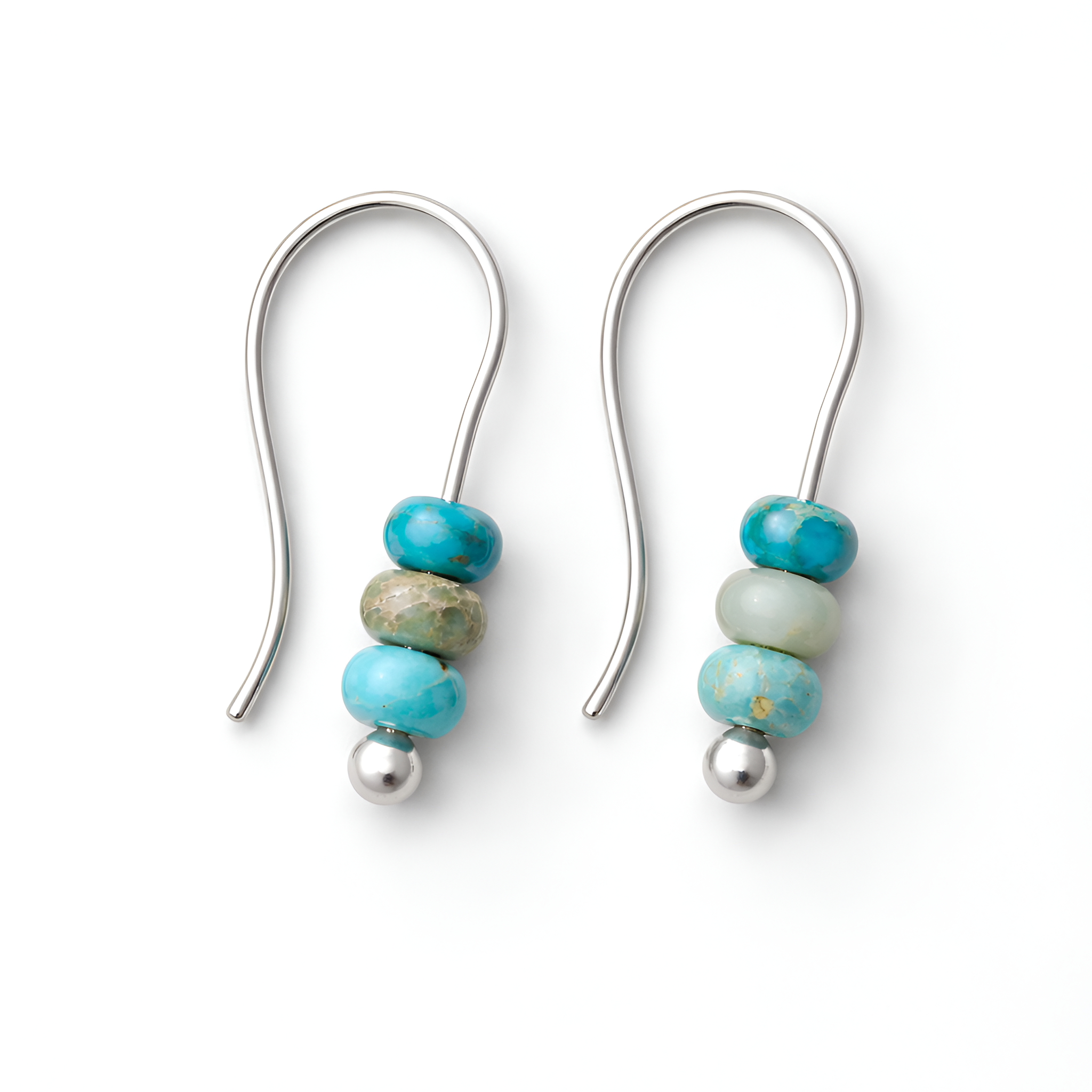 Sofia - Boucles d'oreilles raffinées en perles turquoise