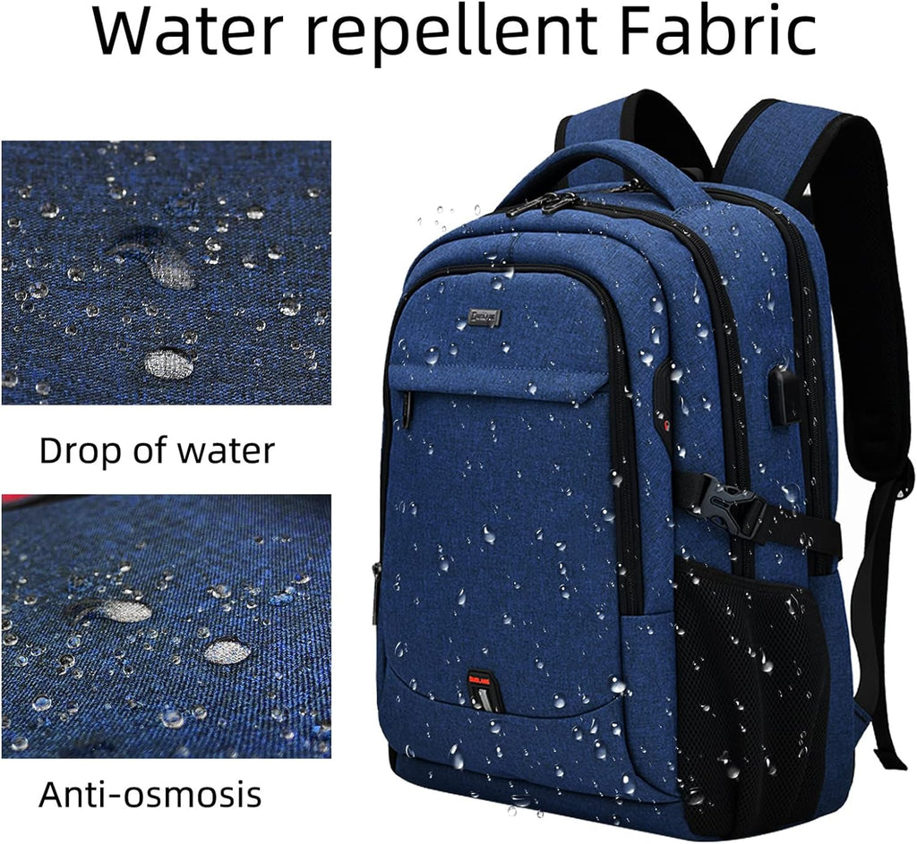 Sac à dos de voyage pour ordinateur portable étanche | Antivol | Voyage étanche | PackSmart